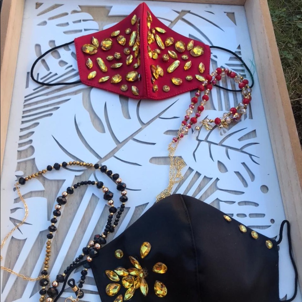 Mask and sandals